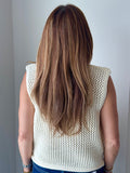 Buttoned Up Sweater Vest in Butter