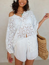 Yaya Lace Blouse in Antique White