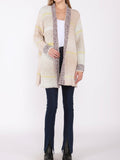 Pastel Touches Cardigan in Grey/Purple