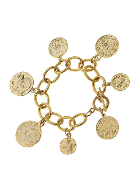 Coin Charm Bracelet