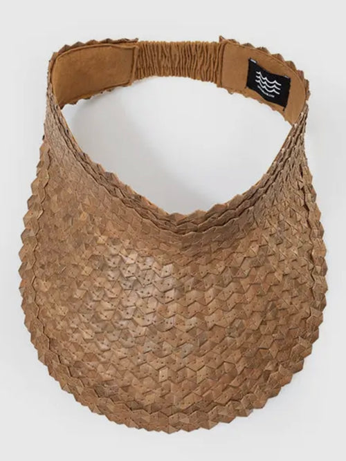Playa Straw Visor in Cocoa