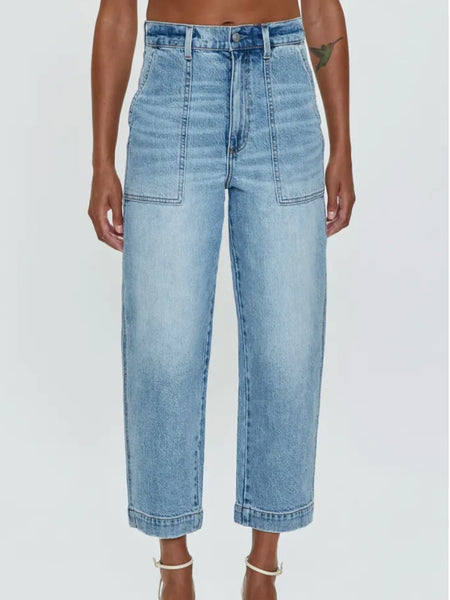 Penny Crop Corduroy Pant in Martini