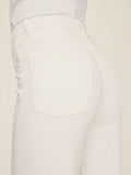 ICN Cropped Wide Leg Jean in Optic