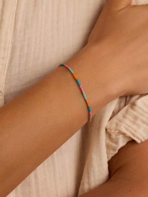 Gigi Stripe Adjustable Bracelet in Miami