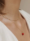 Summer Strawberry Necklace