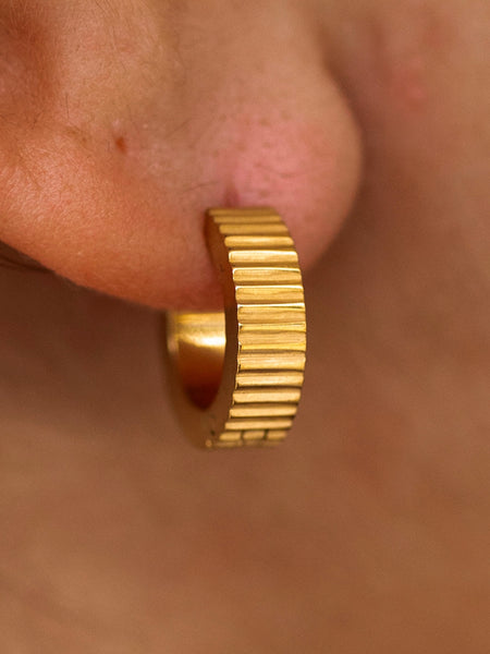 Zoey Shimmer Hoops