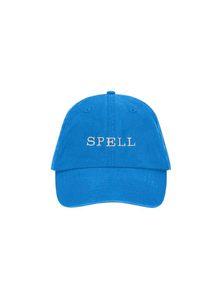 Spell Embroidered Cap in Sea Blue