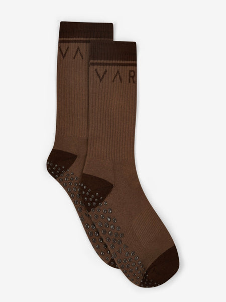 Kendrick Grip Sock in Deep Taupe