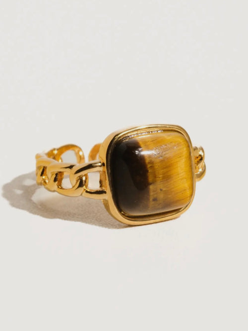 Oriana Gemstone Chain Ring