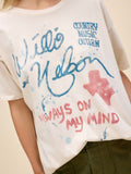 Willie Nelson Always On My Mind Merch Tee in Dirty White