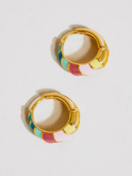 Paloma Colorful Hoop Earrings