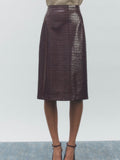 Nyla Skirt in Wine
