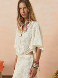 Free Love Lace Crop in Vintage Cream