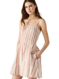 Lotty Dress in Pink Stripe