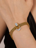 Audrey CZ Layered Bracelet