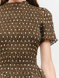 On The Spot Mini Dress in Brown