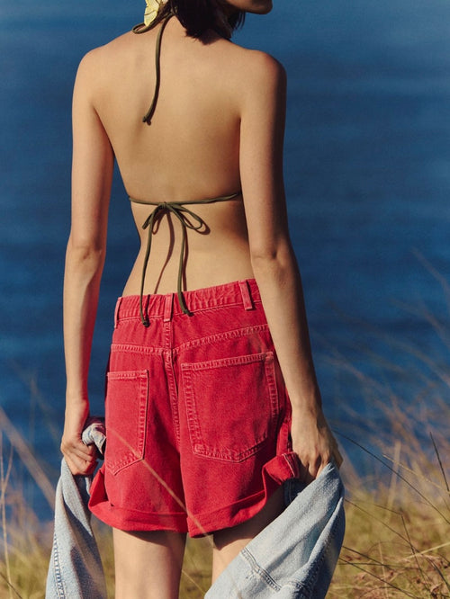 Danni Short in Hot Rod Red