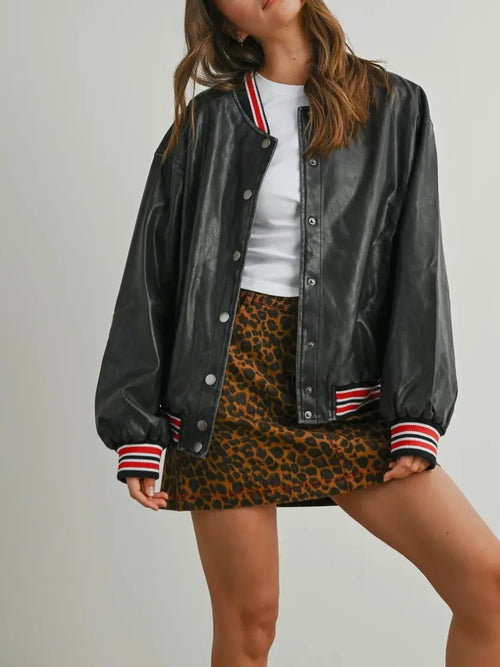 End Game Bomber in Black & Red