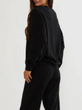 Devyn Oversized Sweatshirt in Midnight Mummy