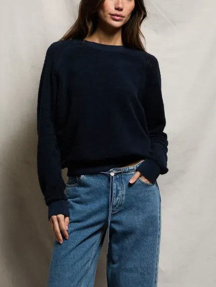 Ziggy Inside Out Sweatshirt in Navy