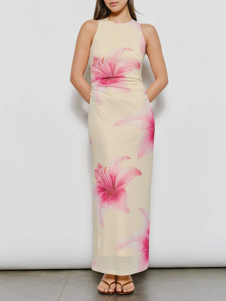 Lotty Dress in Pink Stripe