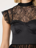 Katarina Top in Black Lace