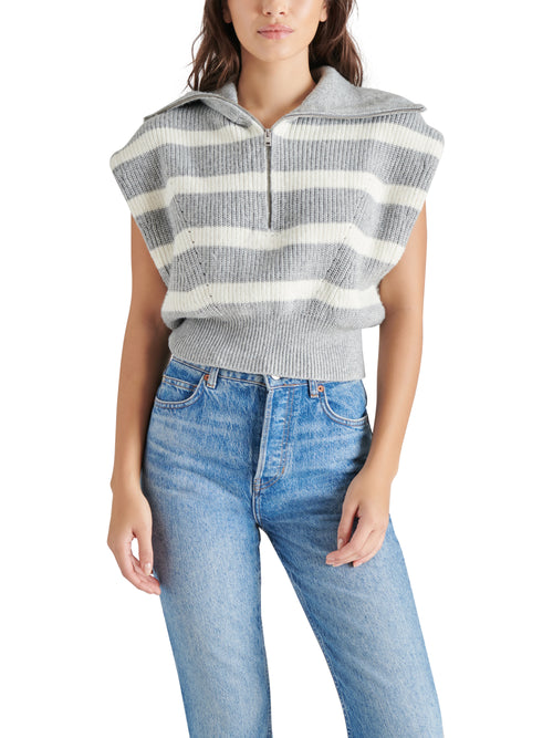 Marant Sweater in Heather Grey Stripe