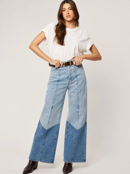 Studio Flare Chevron in Light Vintage Indigo