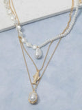 Sea Pearl Layered Necklace