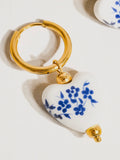 Yun Ceramic Floral Heart Earring