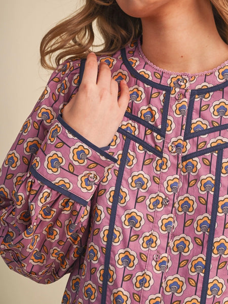 Such A Steph Blouse in Orchid Floral