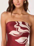 Annabeth Dress in Brown Floral