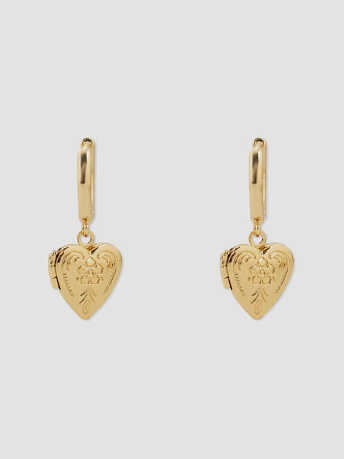 Heart Locket Earrings