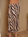 Let's Hear You Roar Skirt in Beige & Black