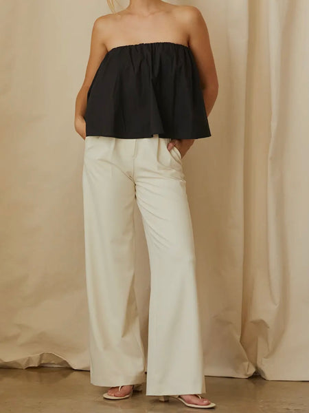Full Swing Tube Top in Black