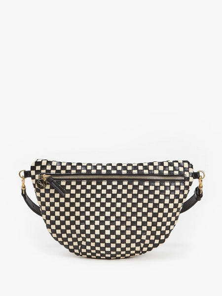 Grande Fanny in Black & Cream Woven Checker