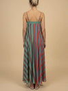 Serafina Stripes Maxi Dress in Multi