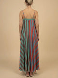 Serafina Stripes Maxi Dress in Multi