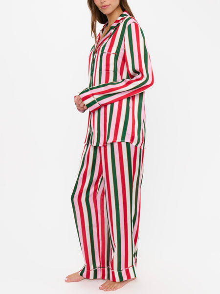 Classic PJ Set in Jolly Stripes Silky
