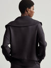 Catherine Half Zip Sweat in Black