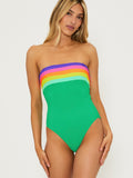 Jessa One Piece in Technicolor Colorblock