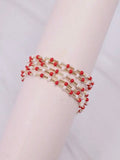 Hardy Bracelet Set in Red