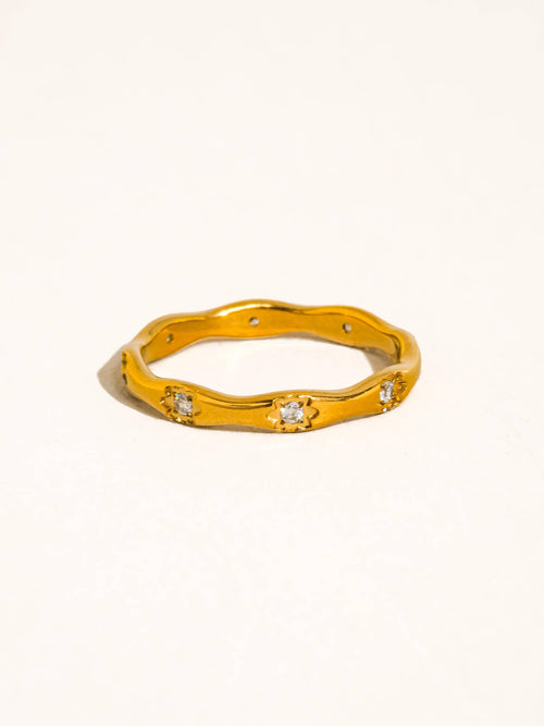 Vendome CZ Starburst Ring