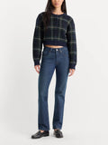 The Jacquard Cardigan in Forest Plaid