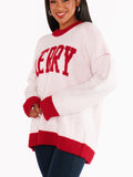 Classic Crewneck Sweater in Merry Graphic Knit