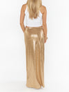 Saturday Skirt in Gold Shiny Stretch