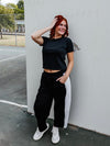 Flag On The Play Pants in Black & White