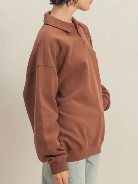 Polo Perfection Sweatshirt in Chestnut