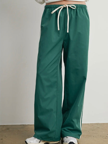Down To Earth Stripe Pant in Green