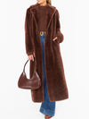 Miss Tiffy Fur Jacket in Brown Faux Fur